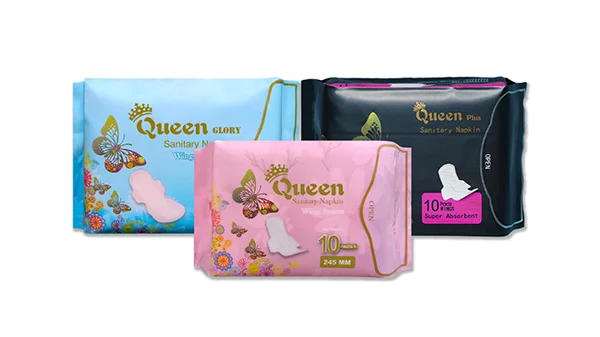 Queen sanitary napkin Feature banner